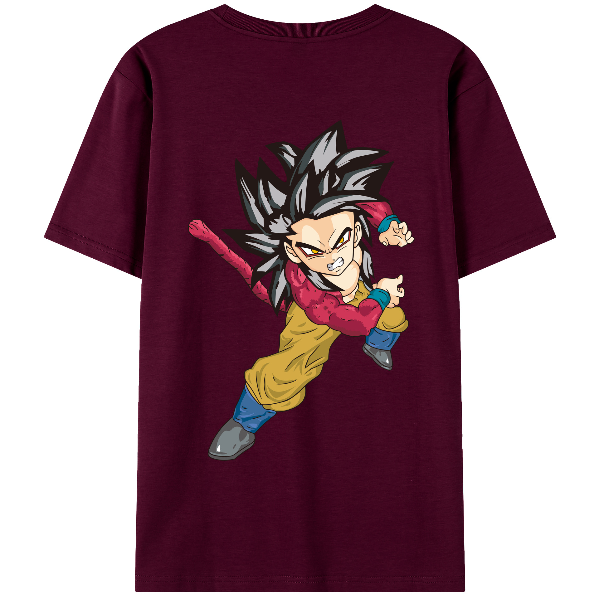 （画像用） ドラゴンボール 孫悟空（そん ごくう）Son Goku カカロット DRAGON BALL Kakarotto レディース半袖Tシャツ(バックプリント)